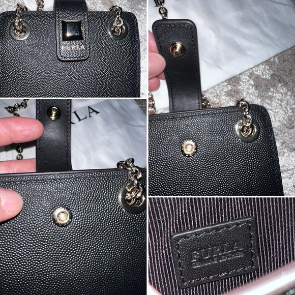 ⭐️FURLA mini crossbody Luxury Bag Like New Genuine Leather,DustBag & Bag ⭐️ - Picture 7 of 17